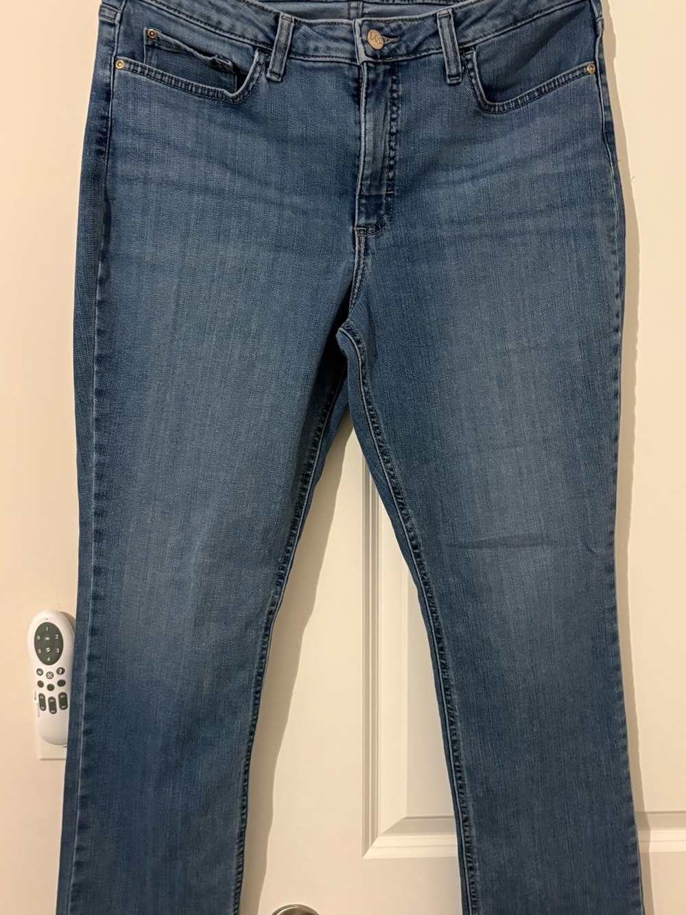 Lee Women's Skinny Jeans - Medium Blue Stretch Denim